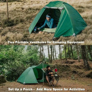 Ultralight 2-Person Waterproof Camping Tent - Double Layer Backpacking Tent with Vestibules by Mead's Supply & Equipment Outfitters limited
