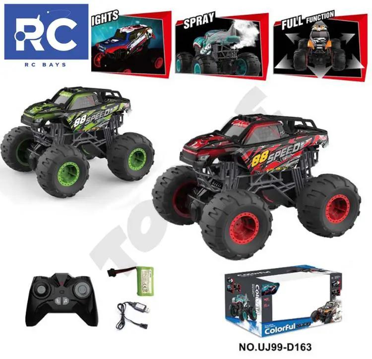 Big Wheels Beast Monster Pickup Truck Remote Control 15KMH 1:16 with Light Spray by dealonline.co.nz
