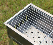 Folding Barbecue BBQ Charcoal Grill 62cm x 23cm High 46cm by dealonline.co.nz