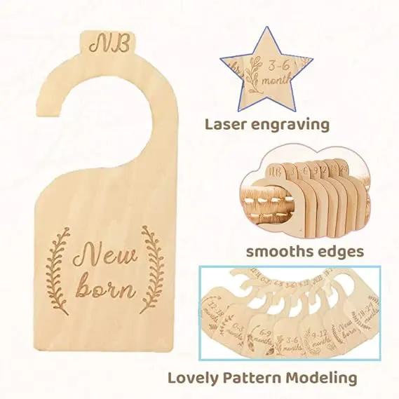 7PCS Baby Closet Size Divider Nursery Wardrobe Divider Hangers by salelink.co.nz