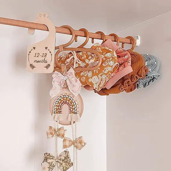 7PCS Baby Closet Size Divider Nursery Wardrobe Divider Hangers by salelink.co.nz