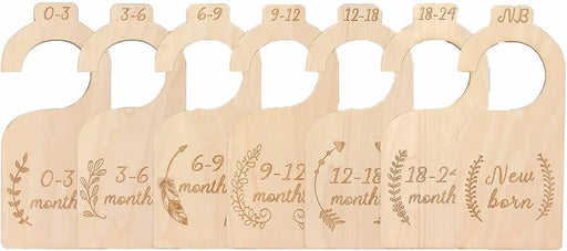 7PCS Baby Closet Size Divider Nursery Wardrobe Divider Hangers by salelink.co.nz