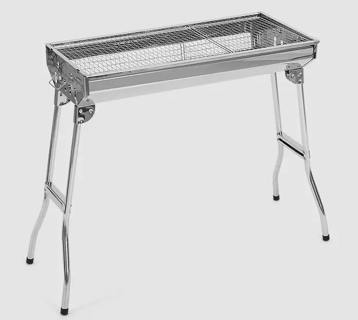 BBQ Stove Foldable Stainless Steel Charcoal BBQ Stove Grill by dealonline.co.nz