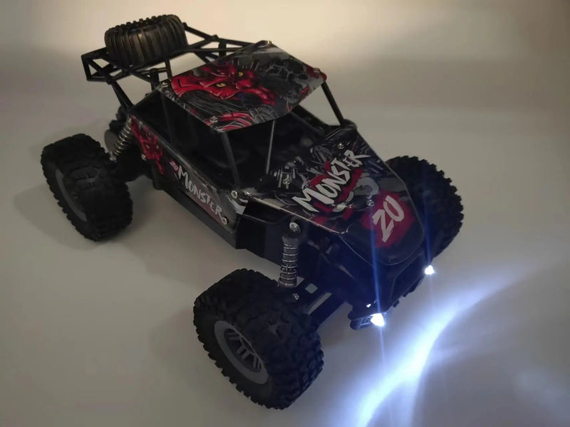 2.4GHz Rechargeable Remote Control Mountain Racing Car 15KM/H with Light by dealonline.co.nz