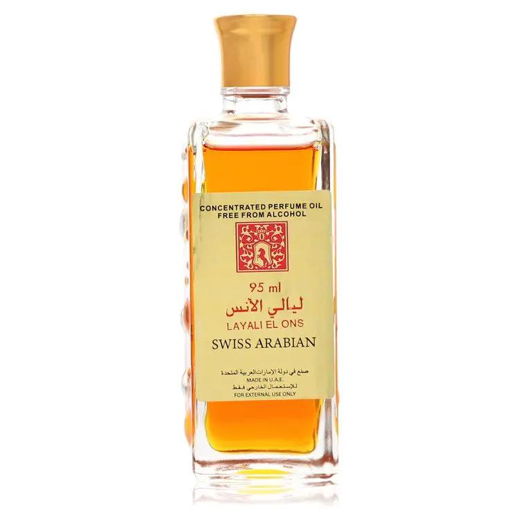 Brands HD Concentrated Perfume Oil Free From Alcohol (Unboxed) Swiss Arabian Layali El Ons Concentrated Perfume Oil Free From Alcohol (Unboxed) by Swiss Arabian 95 ml Swiss Arabian Layali El Ons Concentrated Perfume Oil Free From Alcohol (Unboxed) by Swiss Arabian 95 ml
