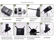 Rocket Stove 34x25x49cm by salelink.co.nz