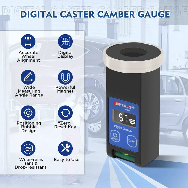 Digital Caster Camber Gauge Car Truck LCD Strut Magnetic Wheel Alignment Tool by salelink.co.nz
