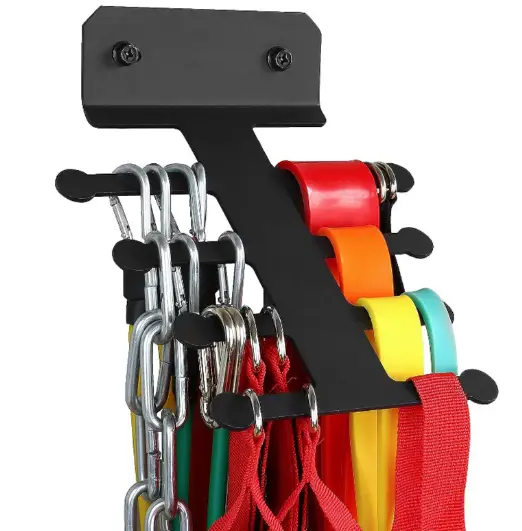 Resistance Rack Band Storage Hanger Gym Equipment Organizer Pull Up Bands Jump Ropes, Storage Rack by salelink.co.nz