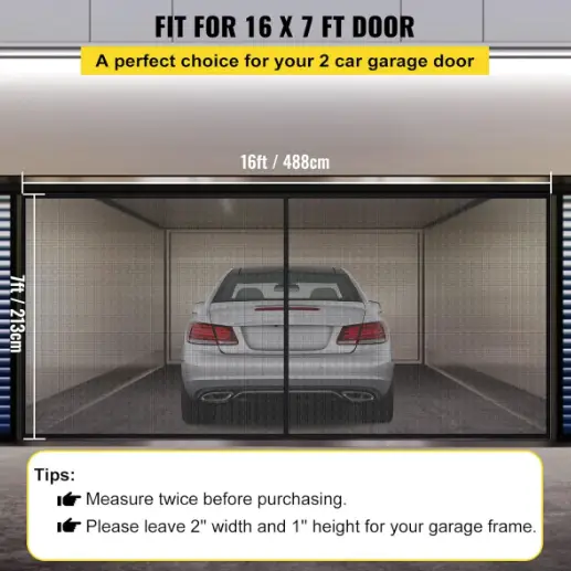 Garage Door Screen - 488 x 213cm by salelink.co.nz