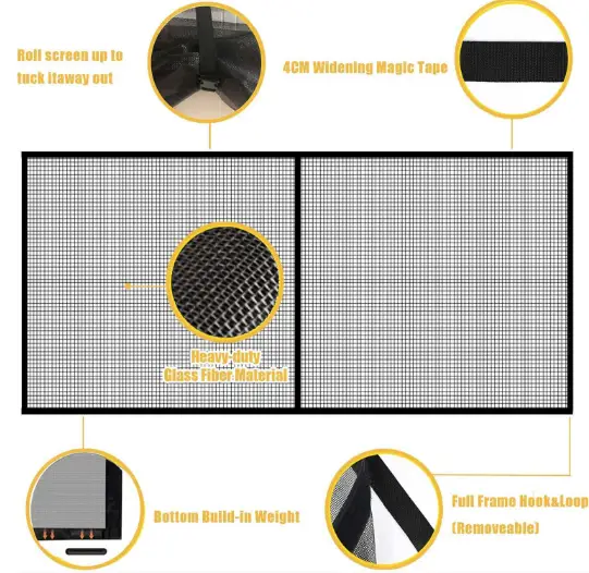 Garage Door Screen - 488 x 213cm by salelink.co.nz