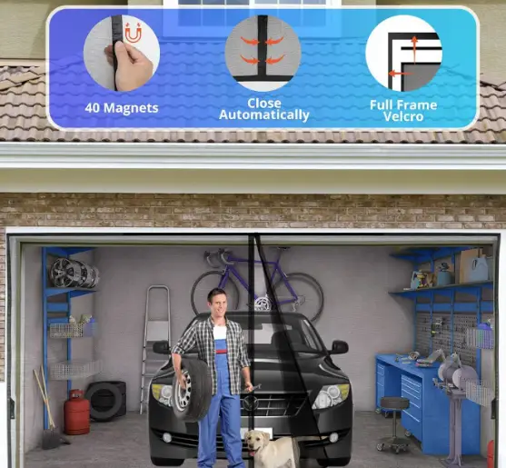 Garage Door Screen - 488 x 213cm by salelink.co.nz