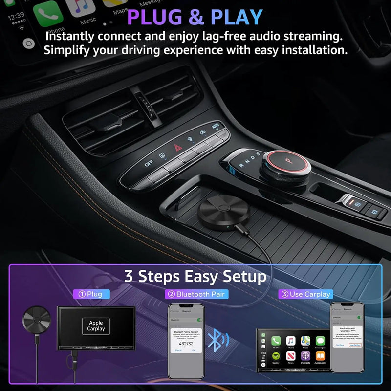 Wireless CarPlay Adapter for iPhone lOS 6 and above by salelink.co.nz