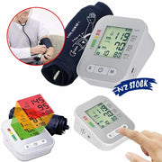 Blood Pressure Monitor Upper Arm Automatic BP Machine Monitor Cuff Circumference 22-48cm by salelink.co.nz