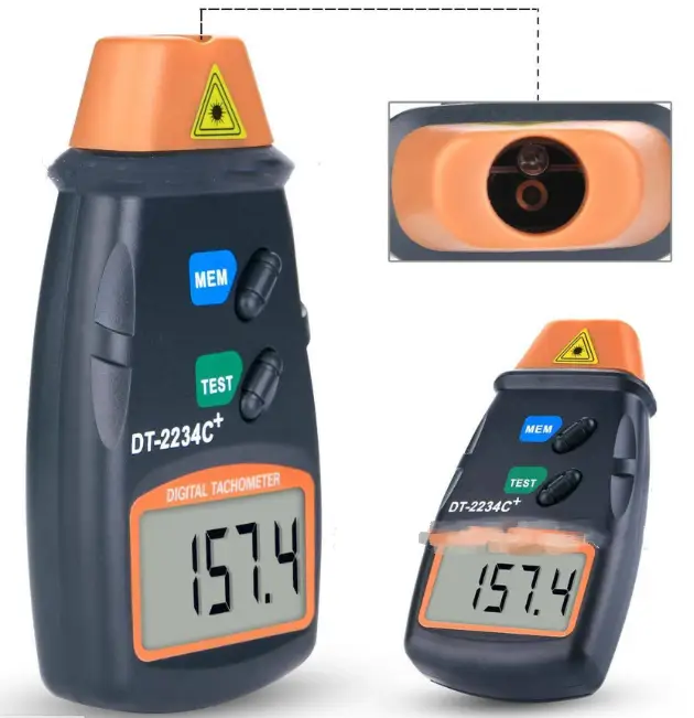 LCD Laser Photo Tachometer RPM Tester Speed Meter by salelink.co.nz