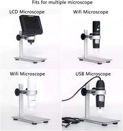 Aluminum Alloy Stand Holder for USB/Wi-Fi Digital Microscope, Universal Diameter Metal Mount by salelink.co.nz