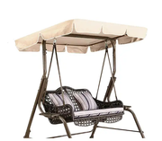 190x132x15cm Swing Seat Canopy Top Cover Replacement 3 Seater by salelink.co.nz