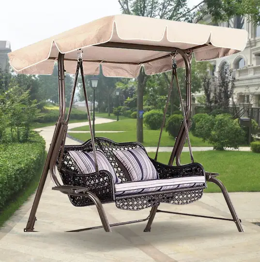 190x132x15cm Swing Seat Canopy Top Cover Replacement 3 Seater by salelink.co.nz