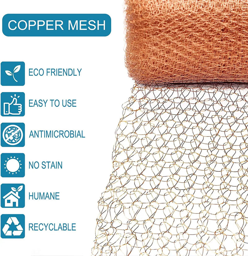 6m Fine Wire Mesh Roll Pure Copper Mesh Rodent Pest Control by salelink.co.nz