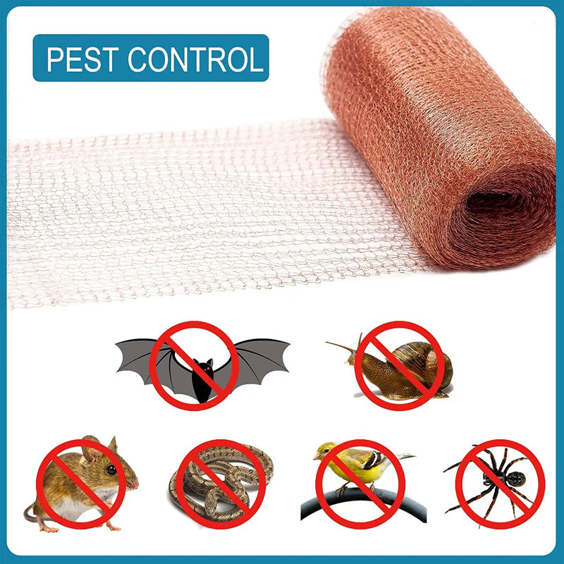 6m Fine Wire Mesh Roll Pure Copper Mesh Rodent Pest Control by salelink.co.nz