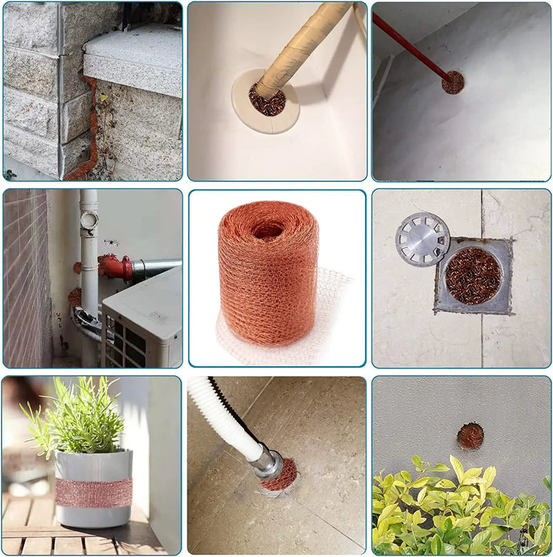 6m Fine Wire Mesh Roll Pure Copper Mesh Rodent Pest Control by salelink.co.nz