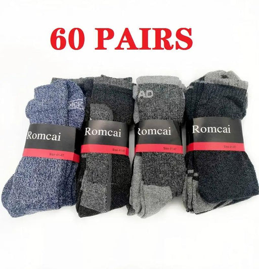(60 Pairs) Cushioned Crew/Sports Socks Work Socks, Size 7 - 10 by dealonline.co.nz