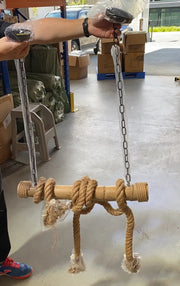 Bamboo Rope Hanging Pendant Light 3 Heads by salelink.co.nz