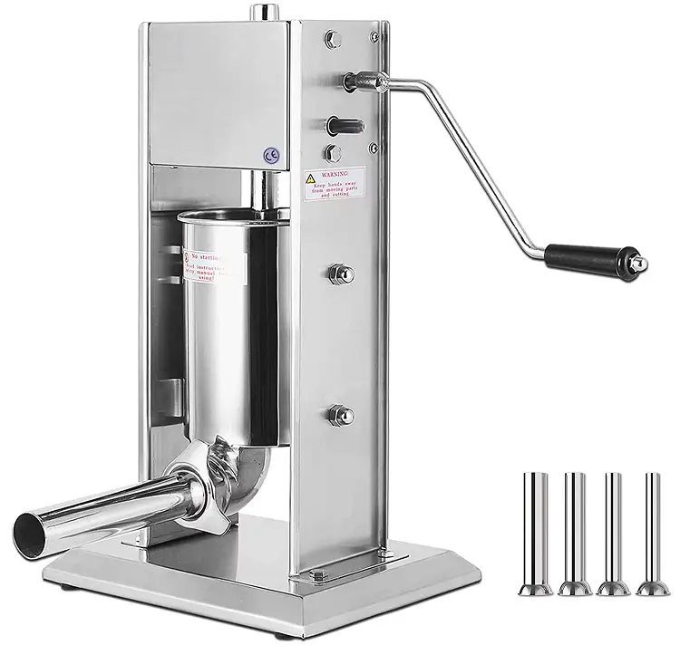 15L Sausage Stuffer Stainless Steel Sausage Maker Machine by dealonline.co.nz