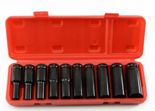 10pc 1/2 Inch Drive Deep Impact Socket Tool Set 8mm-22mm by dealonline.co.nz