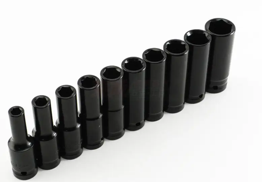 10pc 1/2 Inch Drive Deep Impact Socket Tool Set 8mm-22mm by dealonline.co.nz