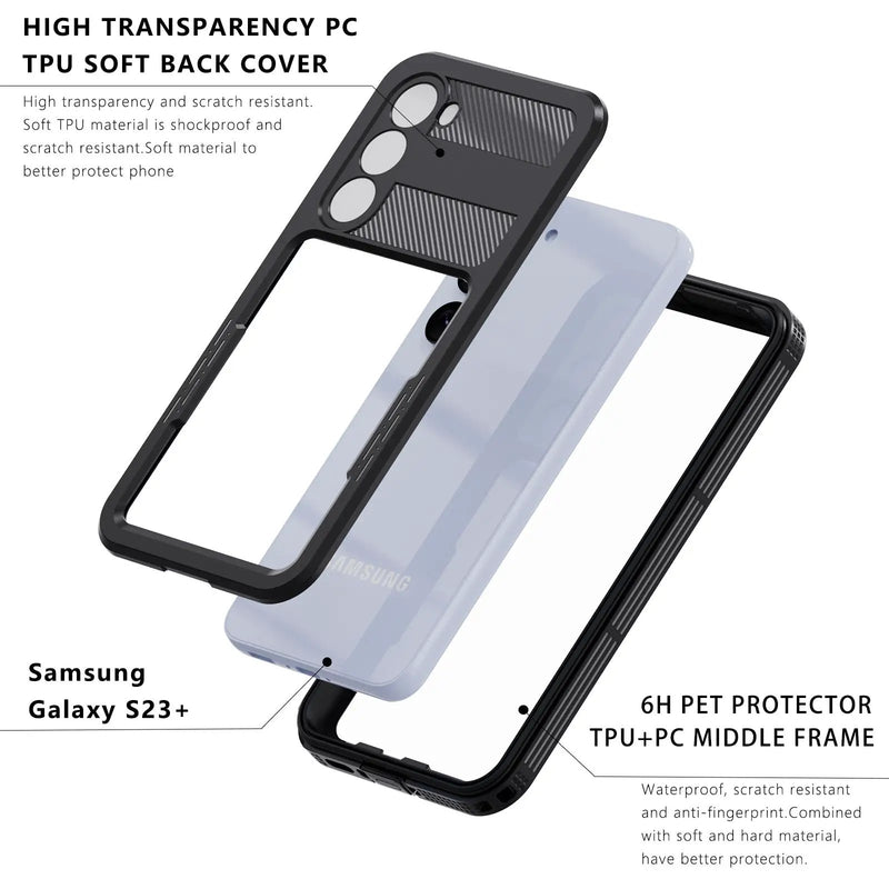 Samsung S23 Plus Waterproof Case RedPepper by salelink.co.nz