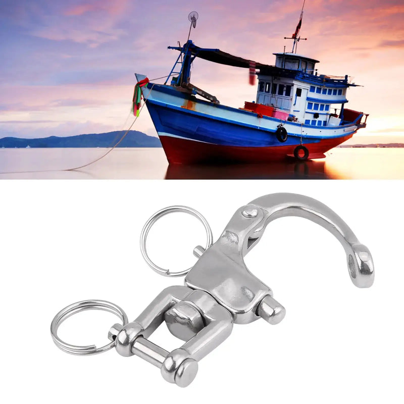 Action Outdoors Limited 316 Stainless Steel Jaw Swivel Snap Shackle For Sailboat Spinnaker Halyard 316 Stainless Jaw Swivel Snap Shackle For Spinnaker