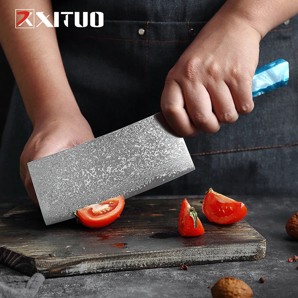XITUO Damascus Knife Set Kitchen Knife Damascus Steel VG10 Chef Knife Santoku Knives Japanese Knife Home kitchen tools best gift - Action Outdoors Kiwi