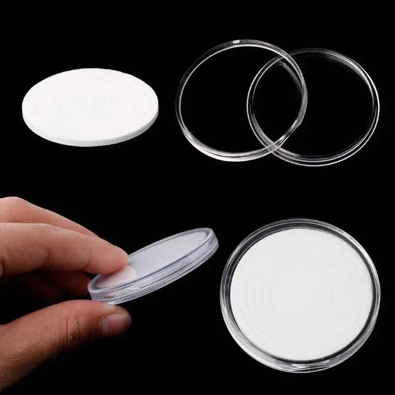 20Pcs Clear Round 40mm Direct Fit Airtight Coin Capsules Fits 5 Different Sized Coins by NZ Diver