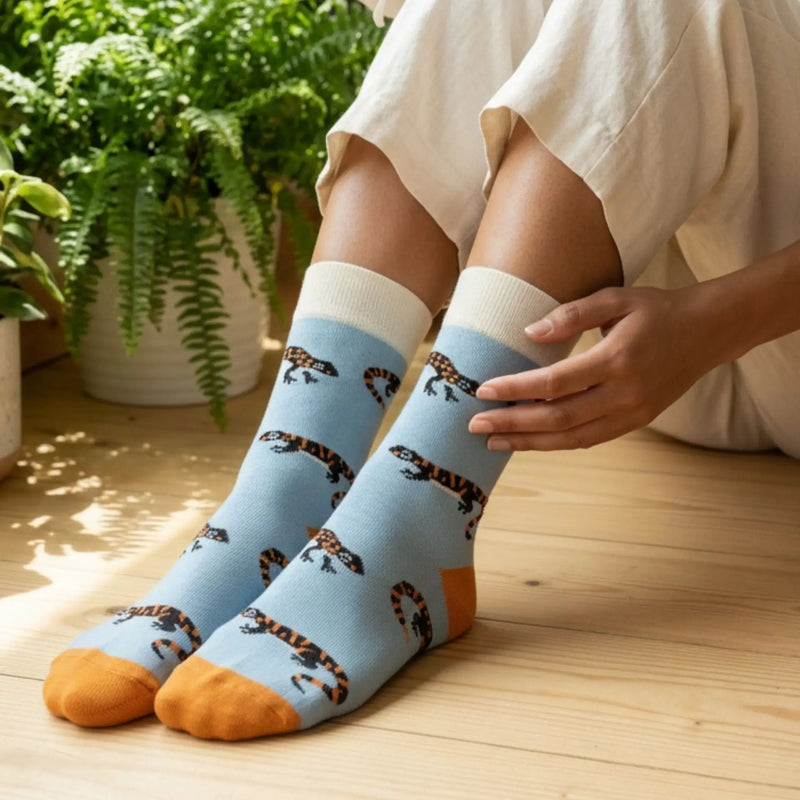 Save the Salamander Bamboo Socks by Barekind NZ