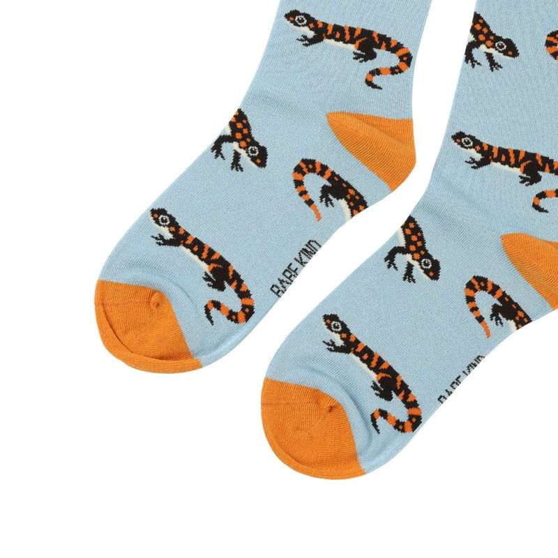 Save the Salamander Bamboo Socks by Barekind NZ
