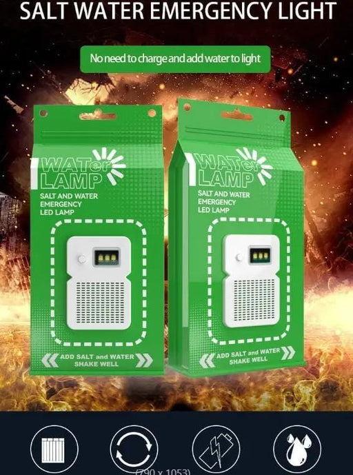 g8buynz 2pcs Salt Water Emergency Lamp 2pcs Salt Water Emergency Lamp