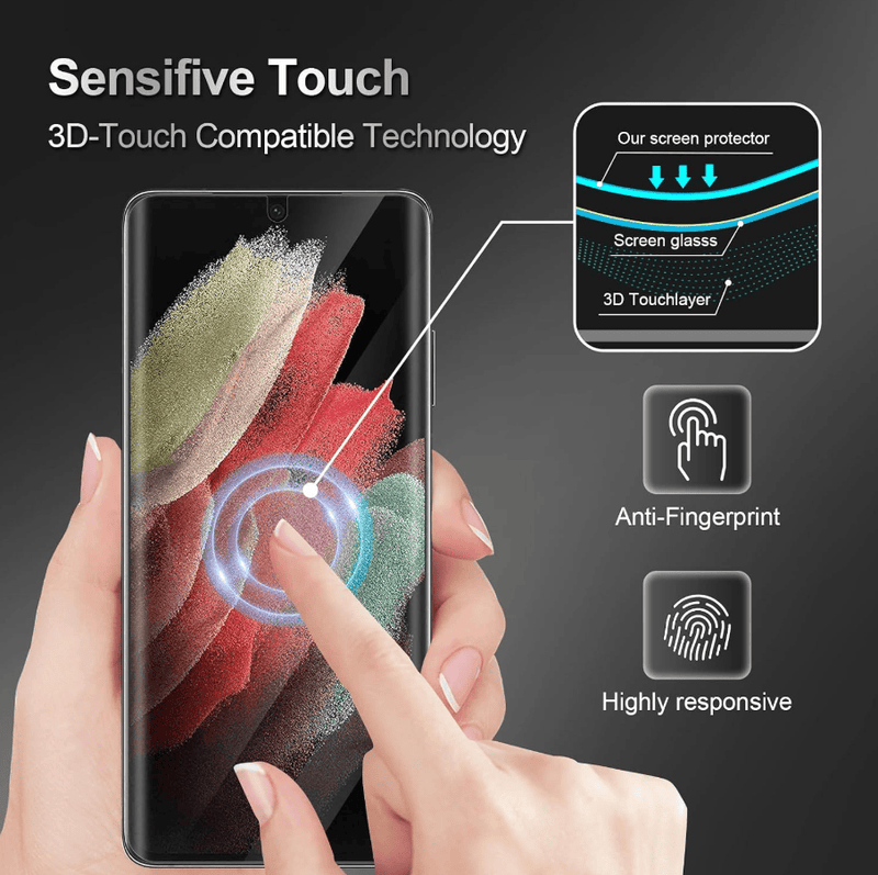techplus Samsung Galaxy S23 Ultra Tempered Glass Screen Protector 9H HD Clear Samsung Galaxy S23 Ultra Glass Screen Protector