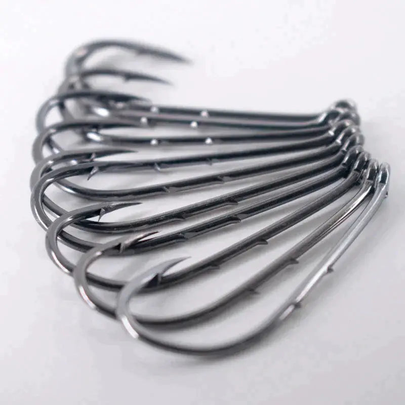 50pcs Double-backed 5/0 High Carbon Fishing Hooks by NZ Diver