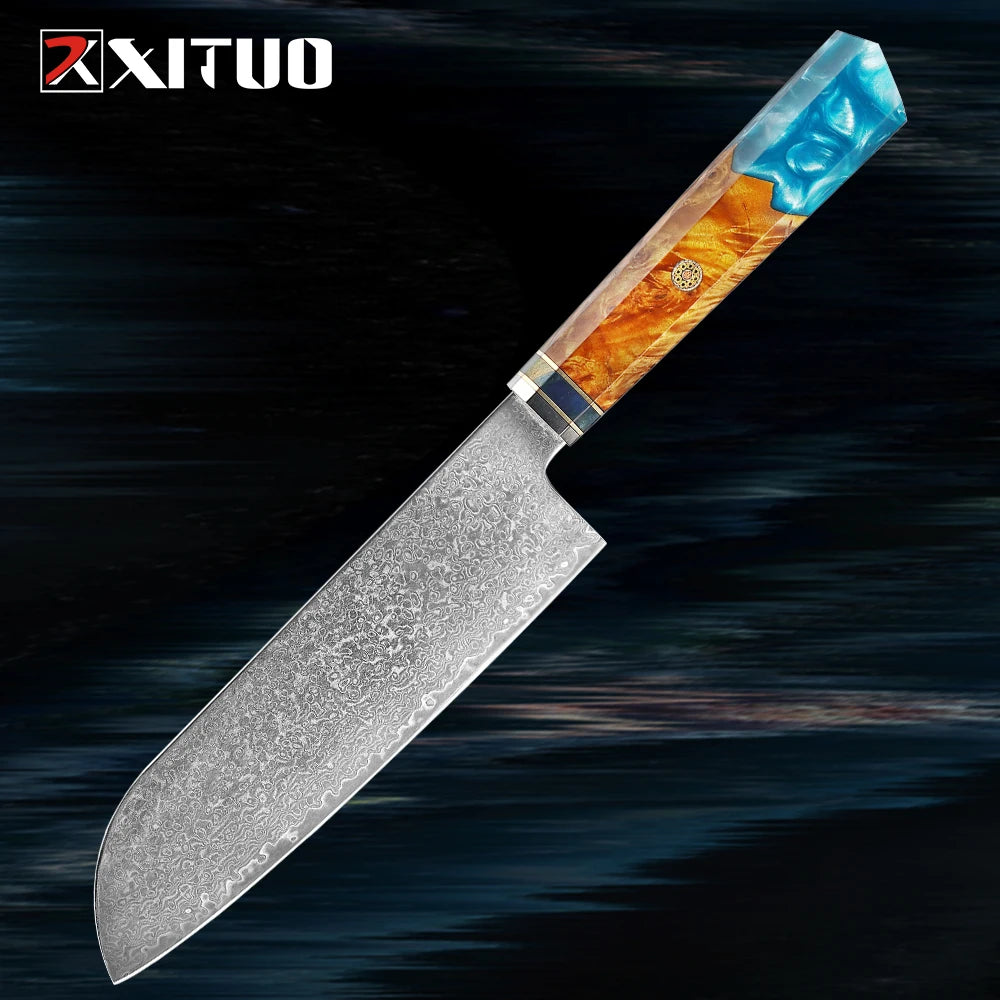 XITUO Damascus Knife Set Kitchen Knife Damascus Steel VG10 Chef Knife Santoku Knives Japanese Knife Home kitchen tools best gift - Action Outdoors Kiwi