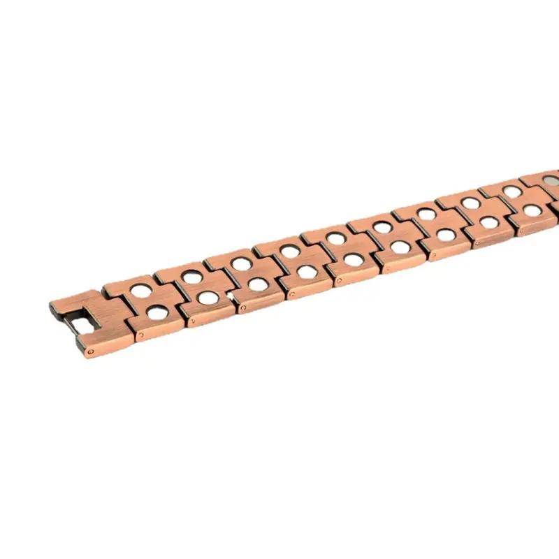 Vintage Red Copper Double Row Magnetic Bracelet by NZ Diver