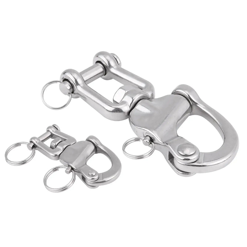 Action Outdoors Limited 316 Stainless Steel Jaw Swivel Snap Shackle For Sailboat Spinnaker Halyard 316 Stainless Jaw Swivel Snap Shackle For Spinnaker