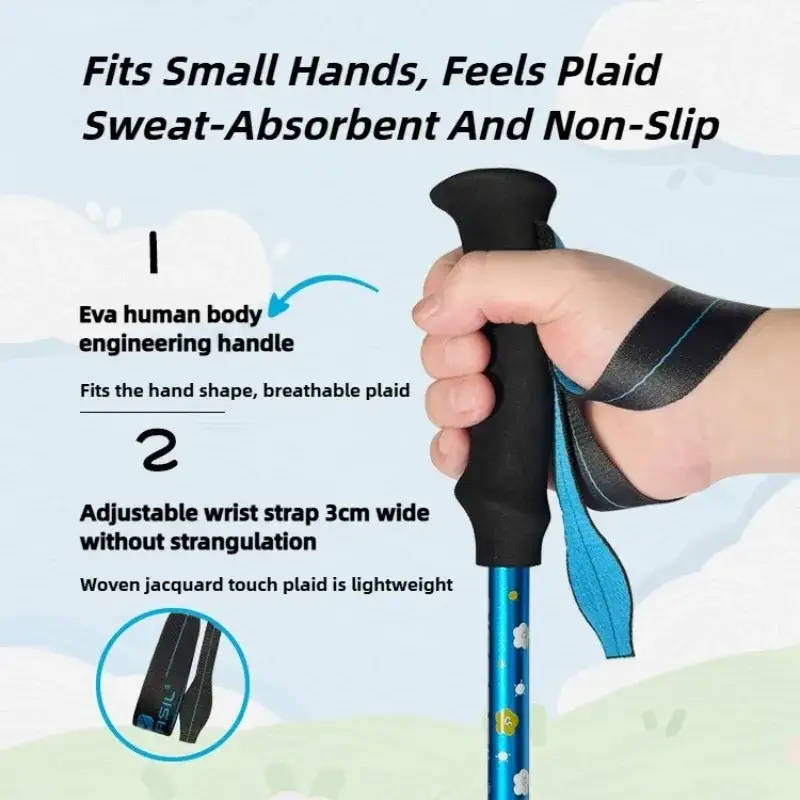 Ecotrek Telescopic Trekking Poles – Collapsible Hiking Sticks for Users up to 150 cm PRI50128 by ECOTREK