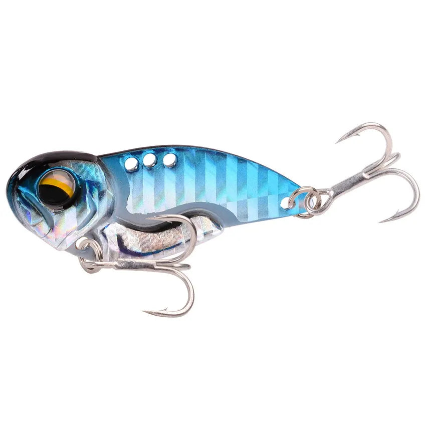 New 7/10/14/20g 3D EyesMetal Vib Blade Lure Sinking Vibration Baits Artificial Vibe for Bass Pike Perch Fishing 6 Colors - Action Outdoors Kiwi