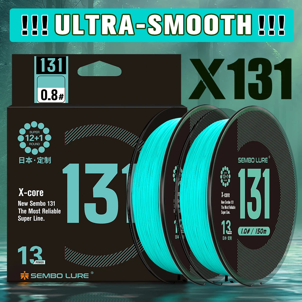 ZUKIBO Sembo 13 Strands Braided Fishing Line Performance Fiber Japan Multifilament PE Line Round Smooth，Thin，Abrasion Resistant - Action Outdoors Kiwi
