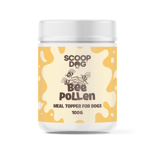 Animal Addiction Limited Dog Supplement Scoop Dog Bee Pollen Meal Topper 100g Scoop Dog Bee Pollen Meal Topper 100g