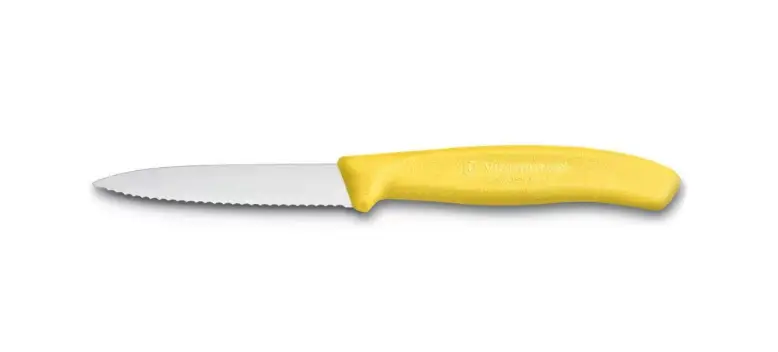 Victorinox Victorinox Knives Victorinox Paring Knife 6.7636 - 8cm Wavy Blade Yellow Handle Victorinox Paring Knife 6.7636 8cm Wavy Blade