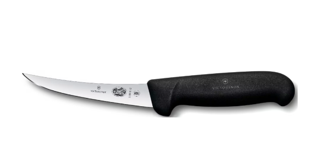 Victorinox Boning Knife 5.6603.12cm Curved Blade Black Handle