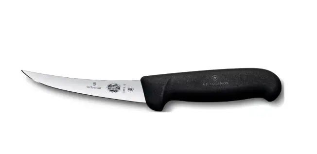 Victorinox BONING KNIFE Victorinox Boning Knife 5.6603.12cm Curved Blade Black Handle Victorinox Boning Knife 12cm Curved Blade