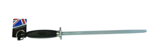 Egginton Steels Egginton Sharpening Steel Plastic Handle Stainless Guard P203 #5 300mm00mm Egginton Sharpening Steel 300mm Plastic Handle Guard