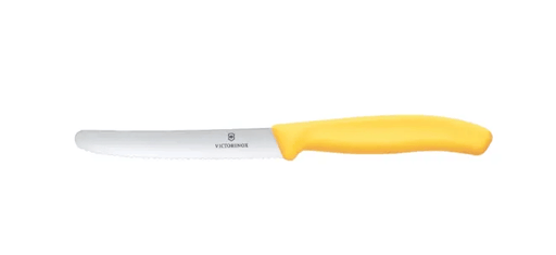 Victorinox Tomato & Sausage Knife 6.7838 - 11cm New Yellow Handle by Victorinox